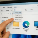 عکس هوش مصنوعی تغییر سایز آیکون ها در ویندوز