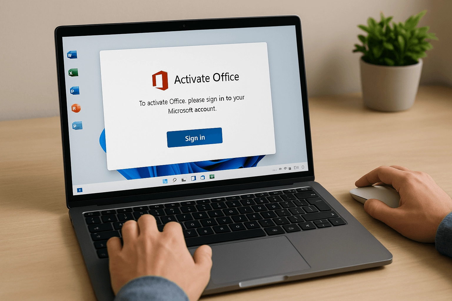 تصویر هوش مصنوعی رفع خطای اکتیو آفیس