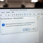 بازیابی سند ورد ذخیره نشده